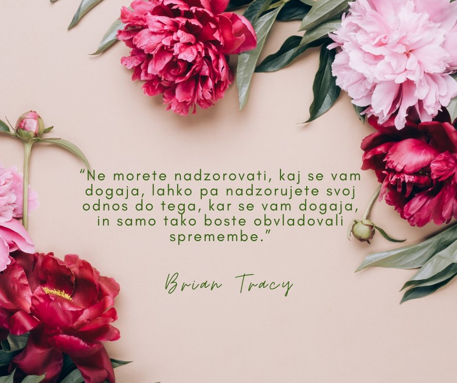 Ne morete nadzorovati, kaj se vam dogaja, lahko pa ...